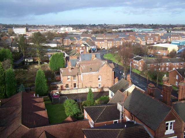 View from the tower of St Matthew's Church, Tipton