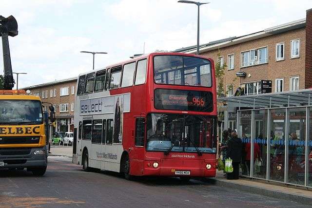 West Midlands bus on route 966, Solihull area