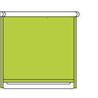Roller blind with zipped side channels
