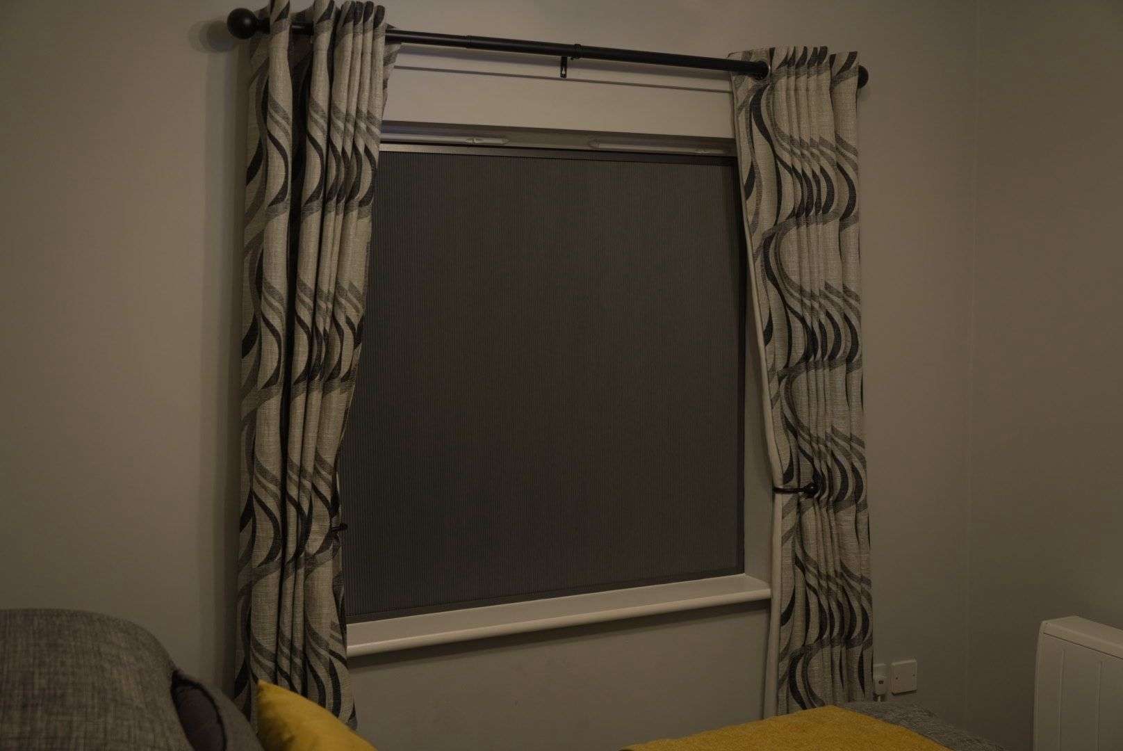 100% Blackout BlindScreen fitted to a bedroom window