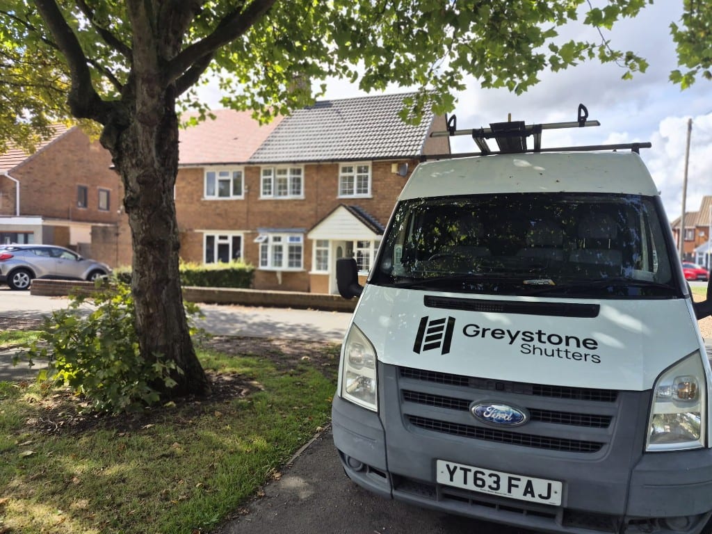 Outdoors Van with Front of House